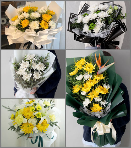河南南阳社旗县赊店镇福寿社区白事花束代送